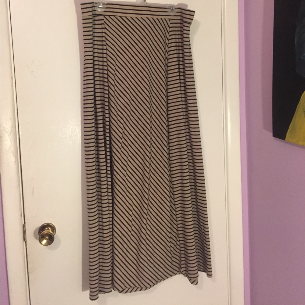 Striped Maxi Skirt