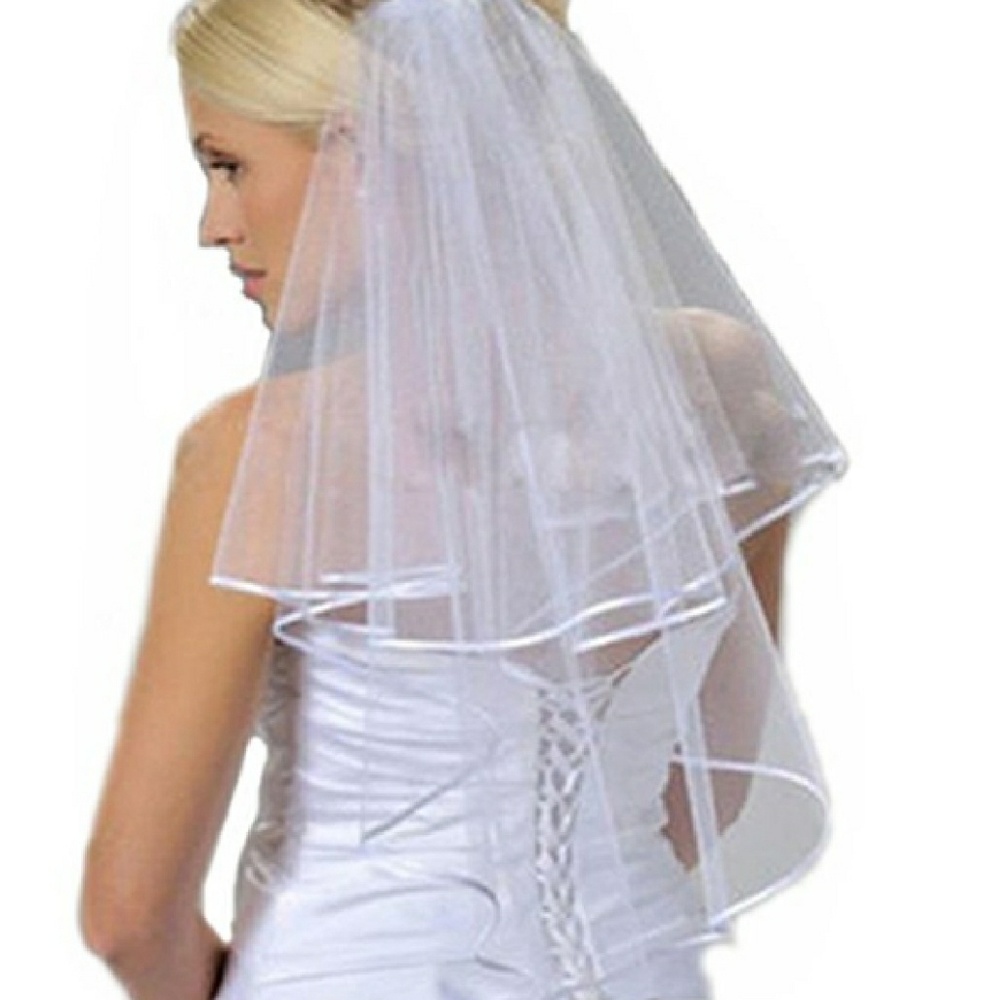 Ivory Tulle Wedding Veil 👰💍