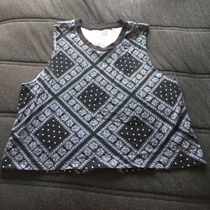 black bandana tank top