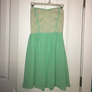 mint semi formal dress