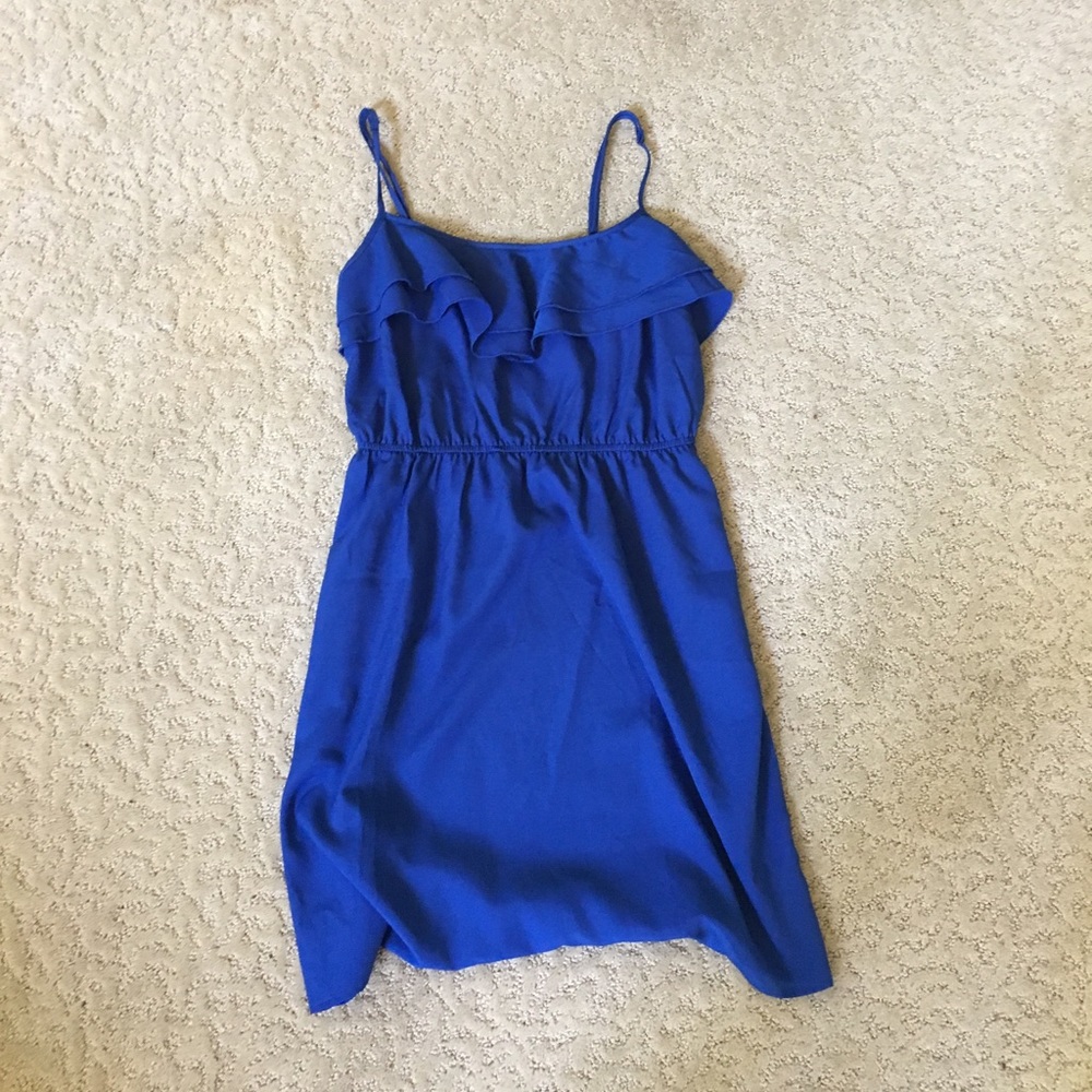 Blue cashmere dress