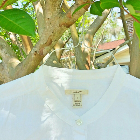 J. Crew eyelet trim button down long sleeve shirt - Picture 3 of 3