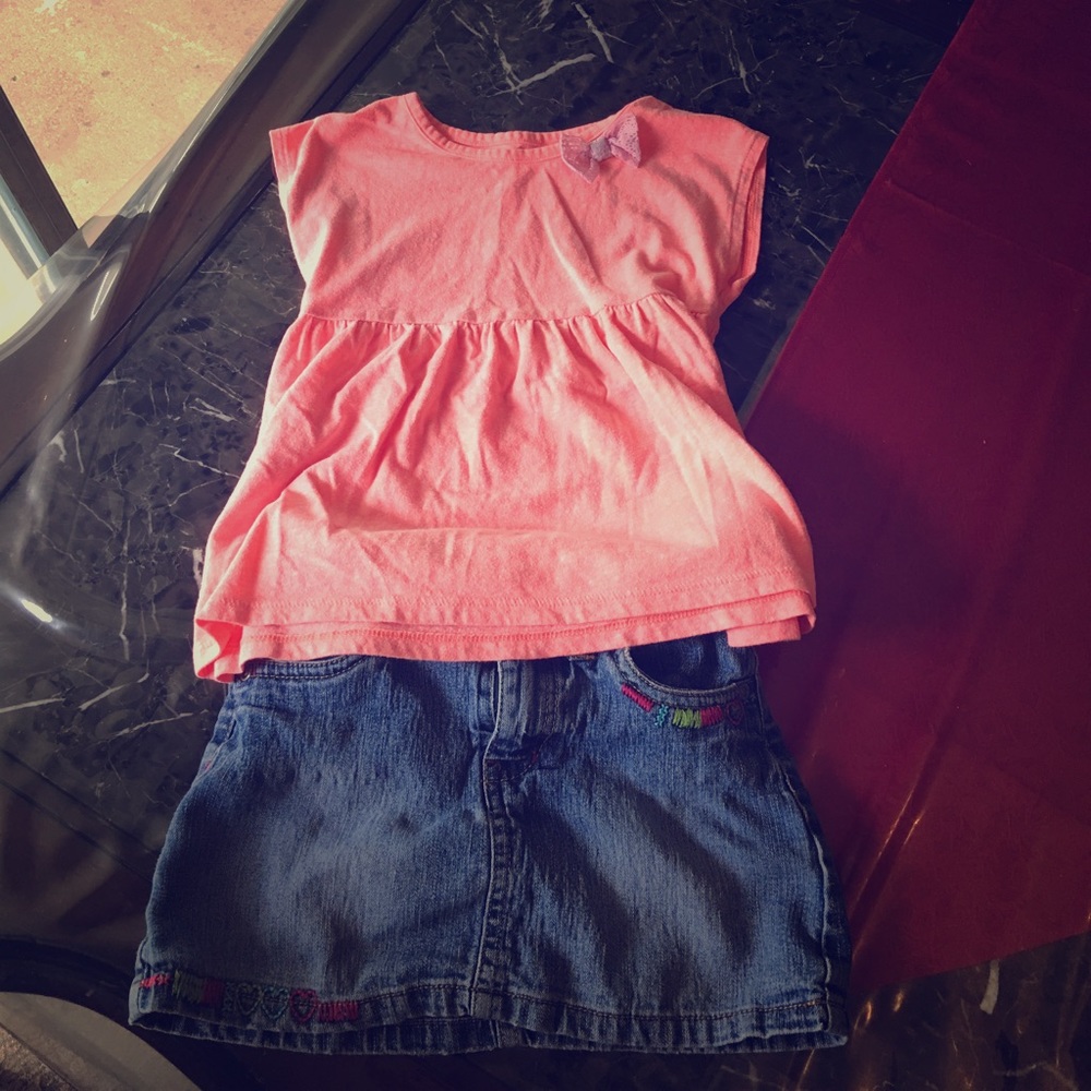 girls Shirt with skirt