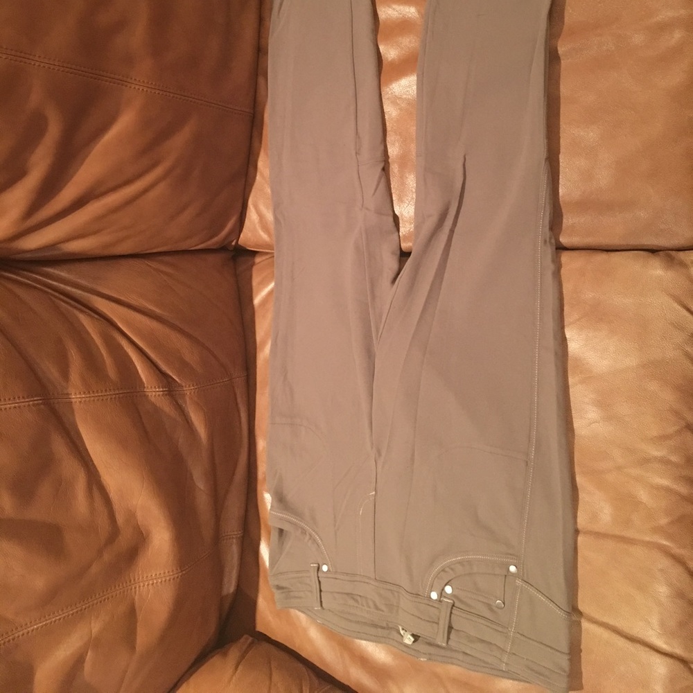 Khaki green skinny pants