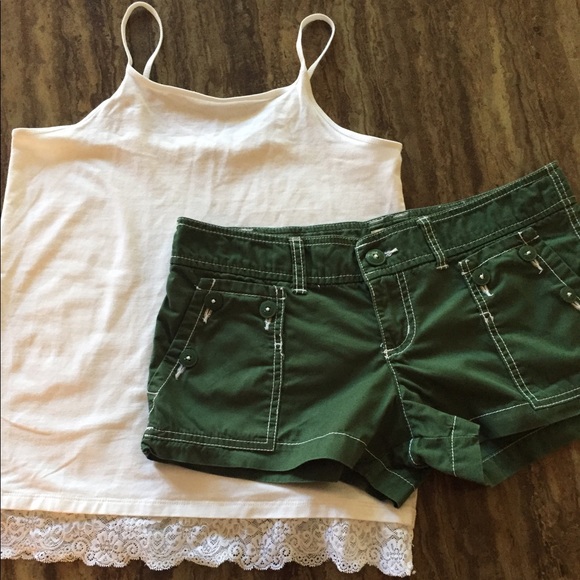 Mossimo and Arizona Pants - MOSSIMO SUPPLY CO SHORTS SZ 7 AND ARIZONA TANK XL