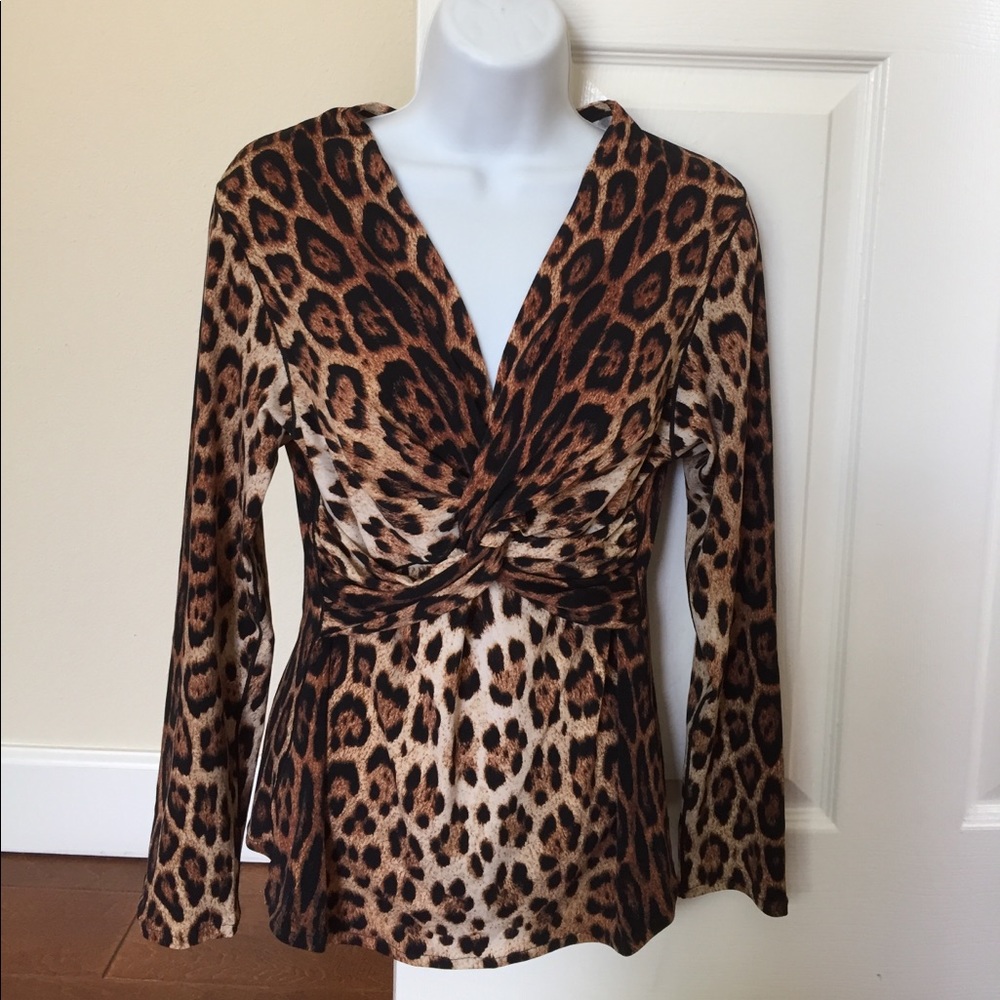Animal print top