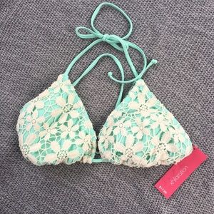 String Bikini Top - Lace