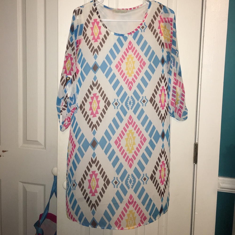 multi color dress
