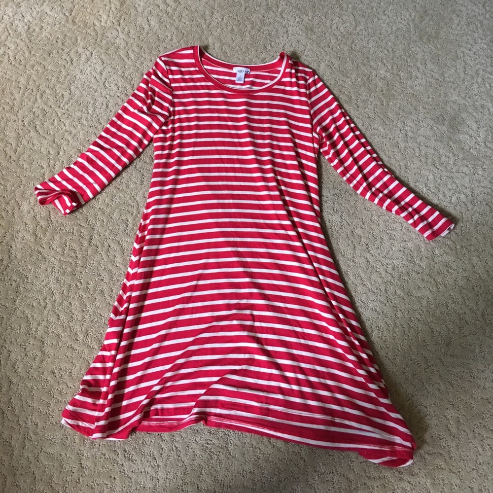 Pink and white striped dress (NWOT)