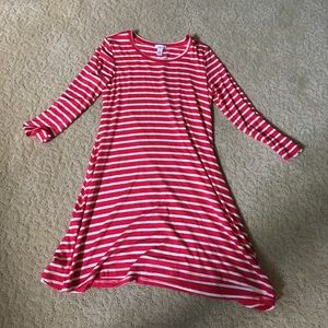 Pink and white striped dress (NWOT)