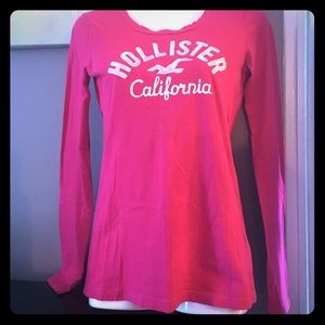 L/s Hollister tee size small