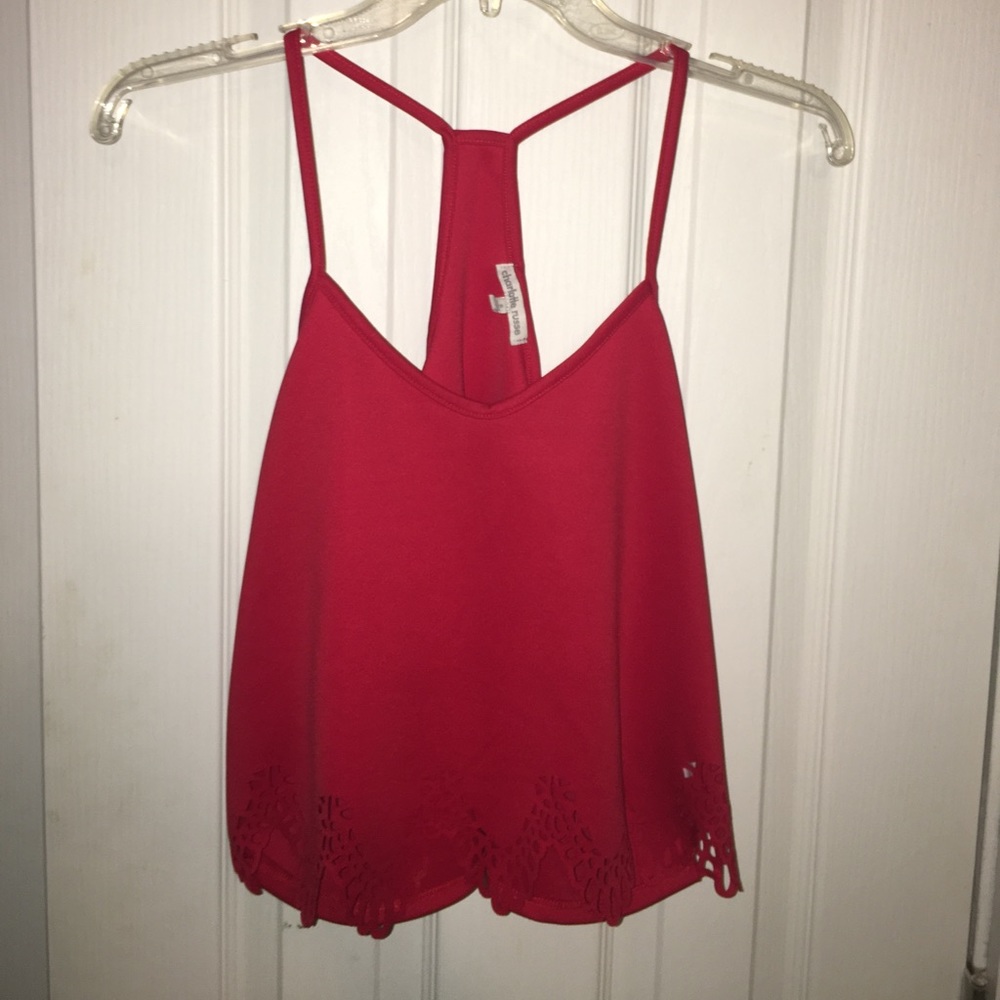 red crop top