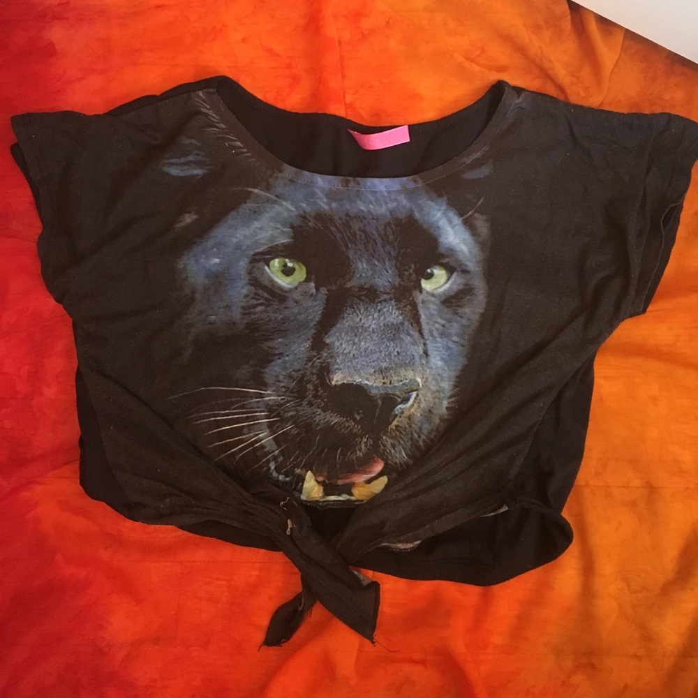 Crop top with front tie