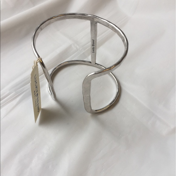 Lucky 🍀Brand Silver Bar Cuff (NWT) - Picture 2 of 5