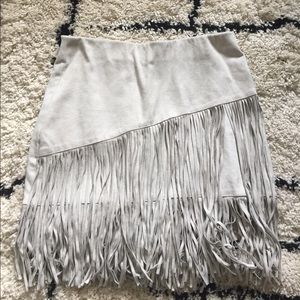 Zara fringe skirt