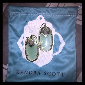 Kendra Scott double stone drop earrings