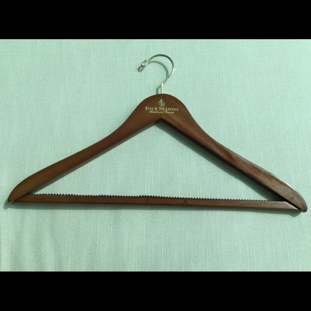 Single Four Seasons Hotels Dark Wood Hanger (Gift with Purchase)
