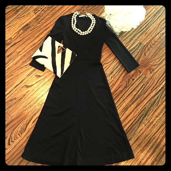 Diane Von Furstenberg Black Chanel Style Dress 4