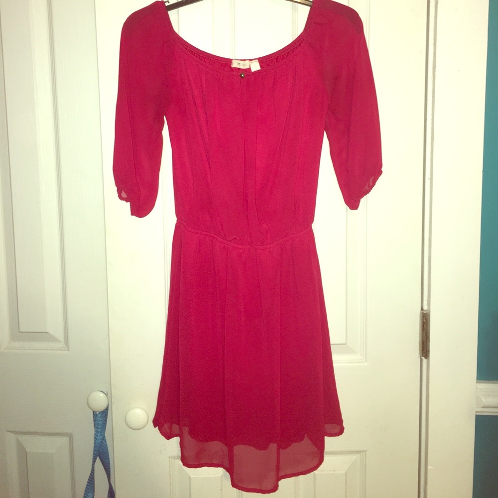 red dress