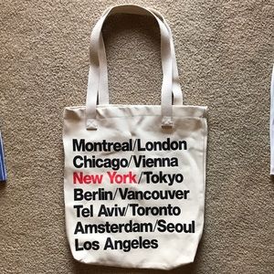 American Apparel cities tote bag