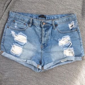 Forever 21 High Waisted Jean Shorts