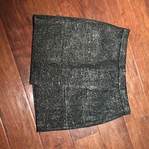 J. Crew Origami Metallic Skirt