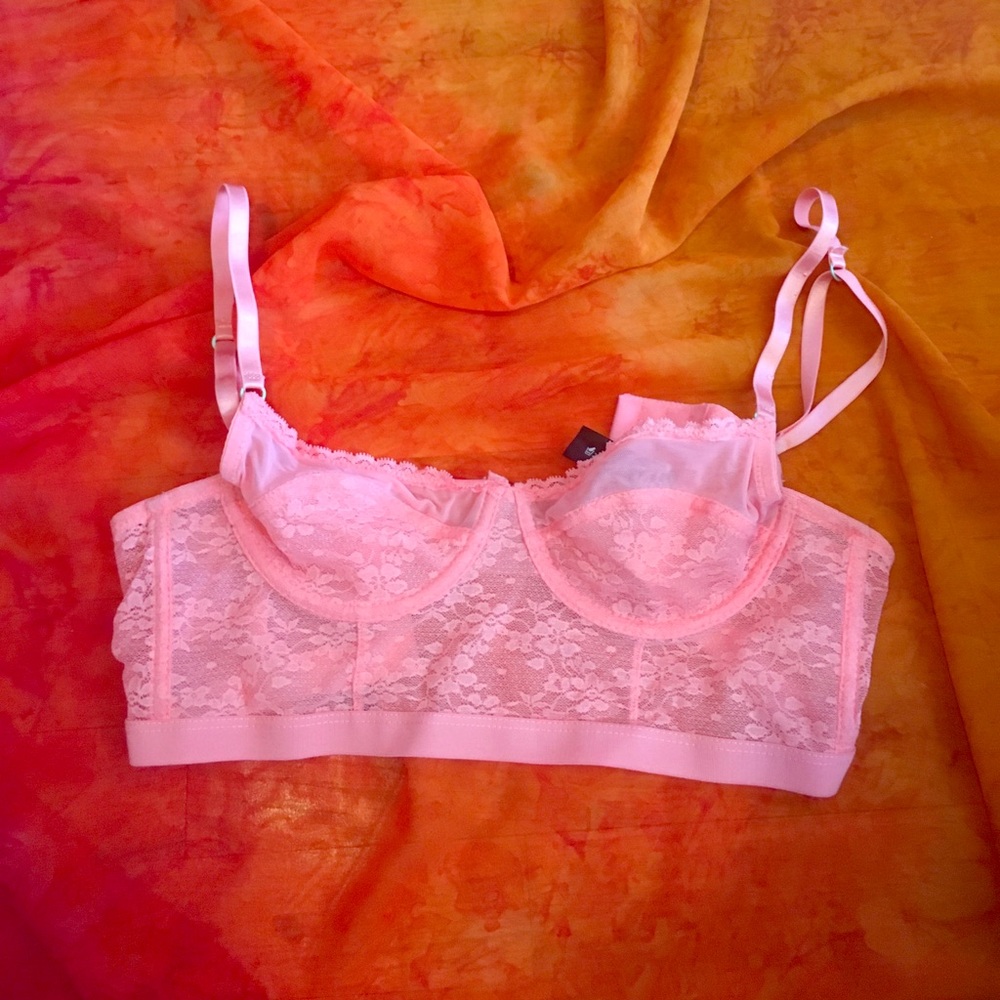 Lace see through bra