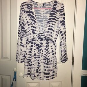 purple and white tie dye romper