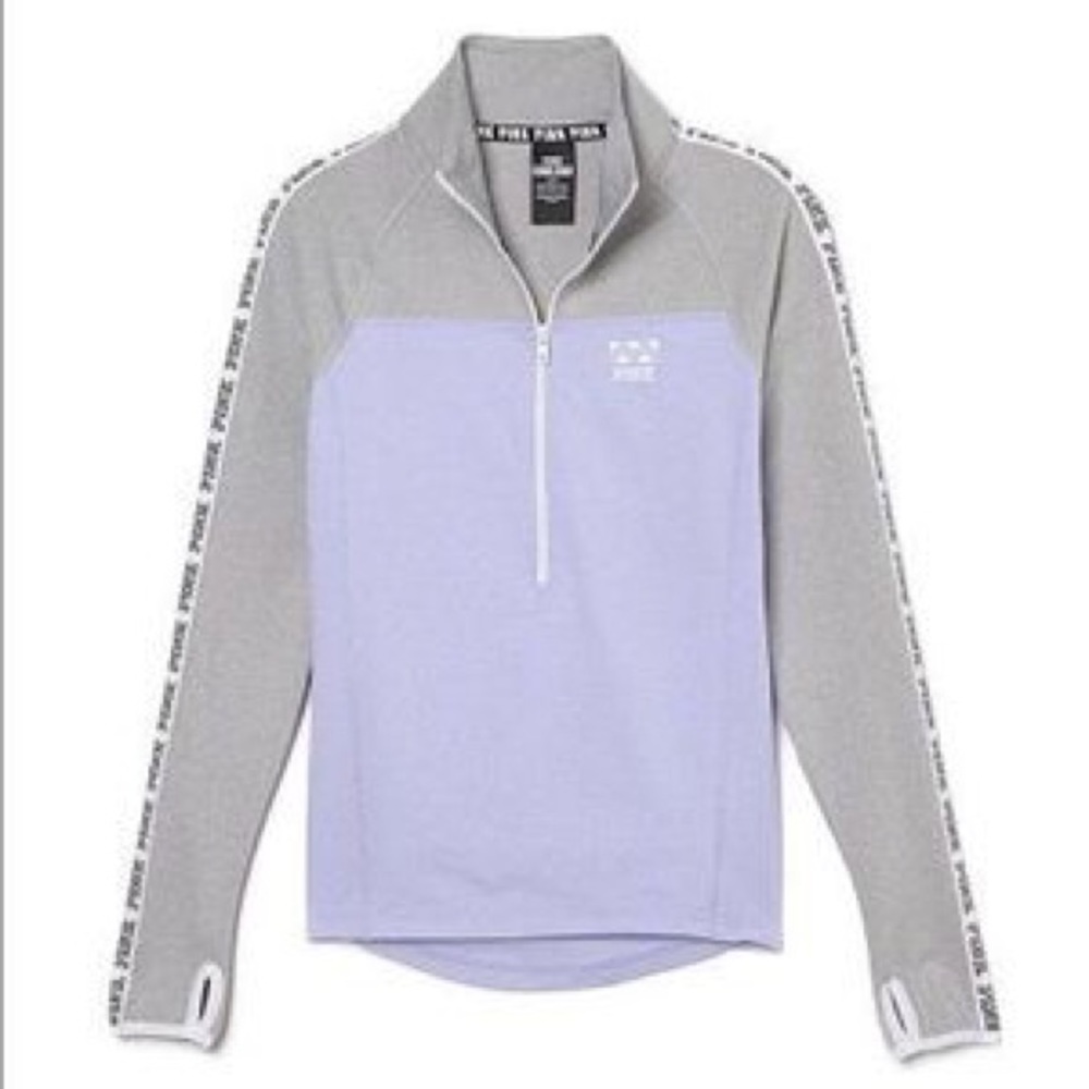 VS Pink Ultimate Long Sleeve Half Zip Pullover
