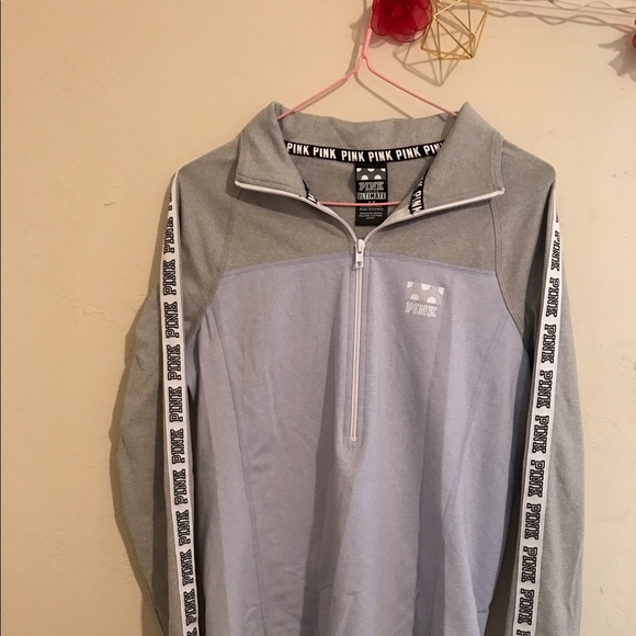 VS Pink Ultimate Long Sleeve Half Zip Pullover - Picture 2 of 4