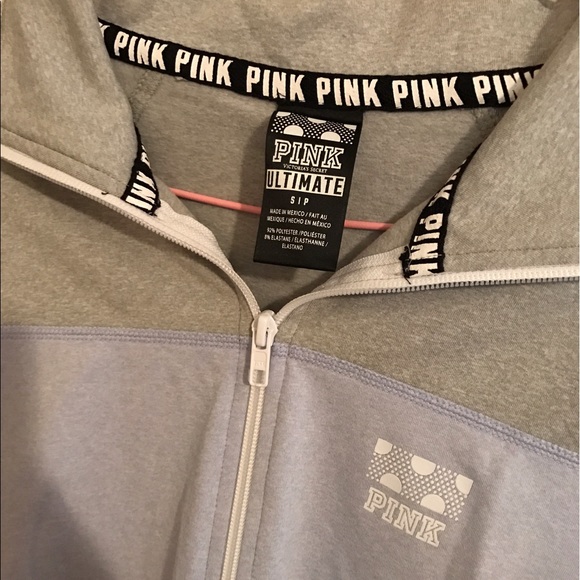 VS Pink Ultimate Long Sleeve Half Zip Pullover - Picture 3 of 4