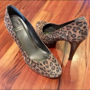 💥 Stuart Weitzman Suede Leopard Heels