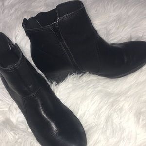 Clark wedged booties