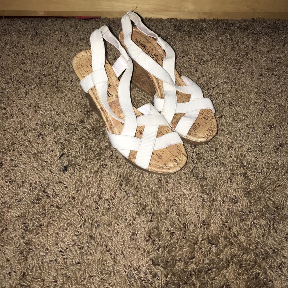 Cork wedge sandals