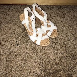 Cork wedge sandals