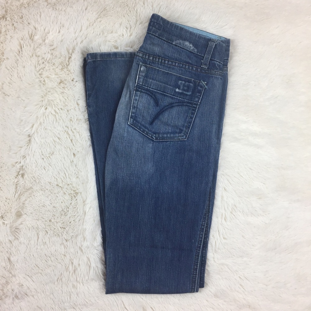 Joe's Jeans Bootcut Factory Distressed Jeans