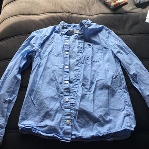 blue button down