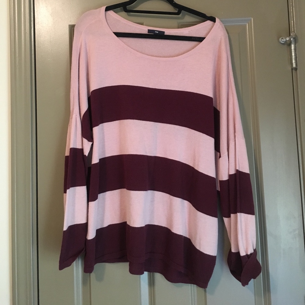 GAP oversized striped sweater