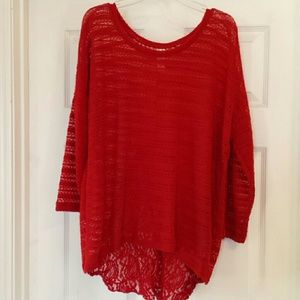 Lightweight lace sweater