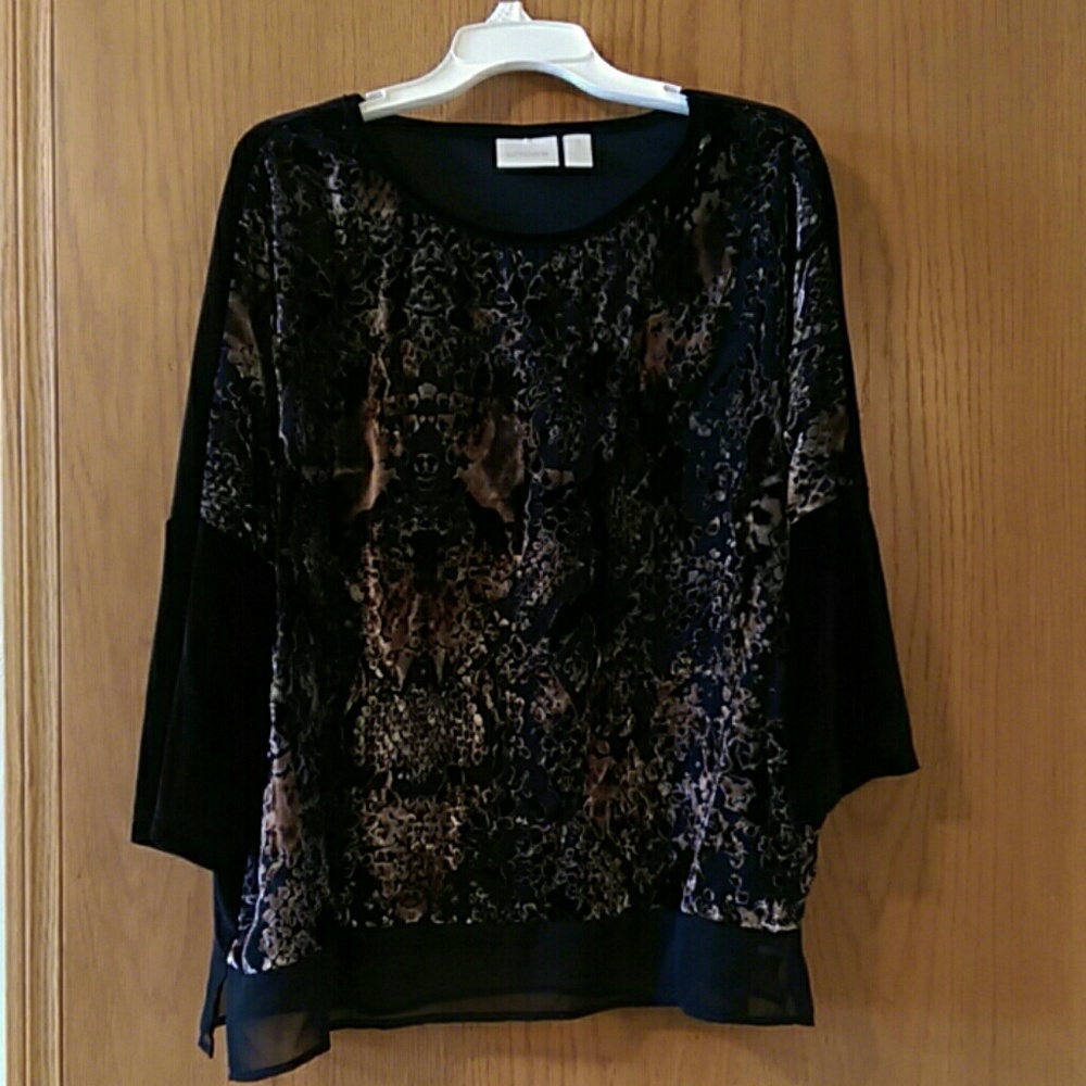 Dressy velour top