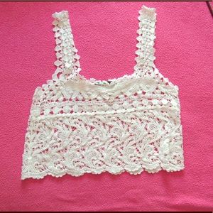 Lace crop top