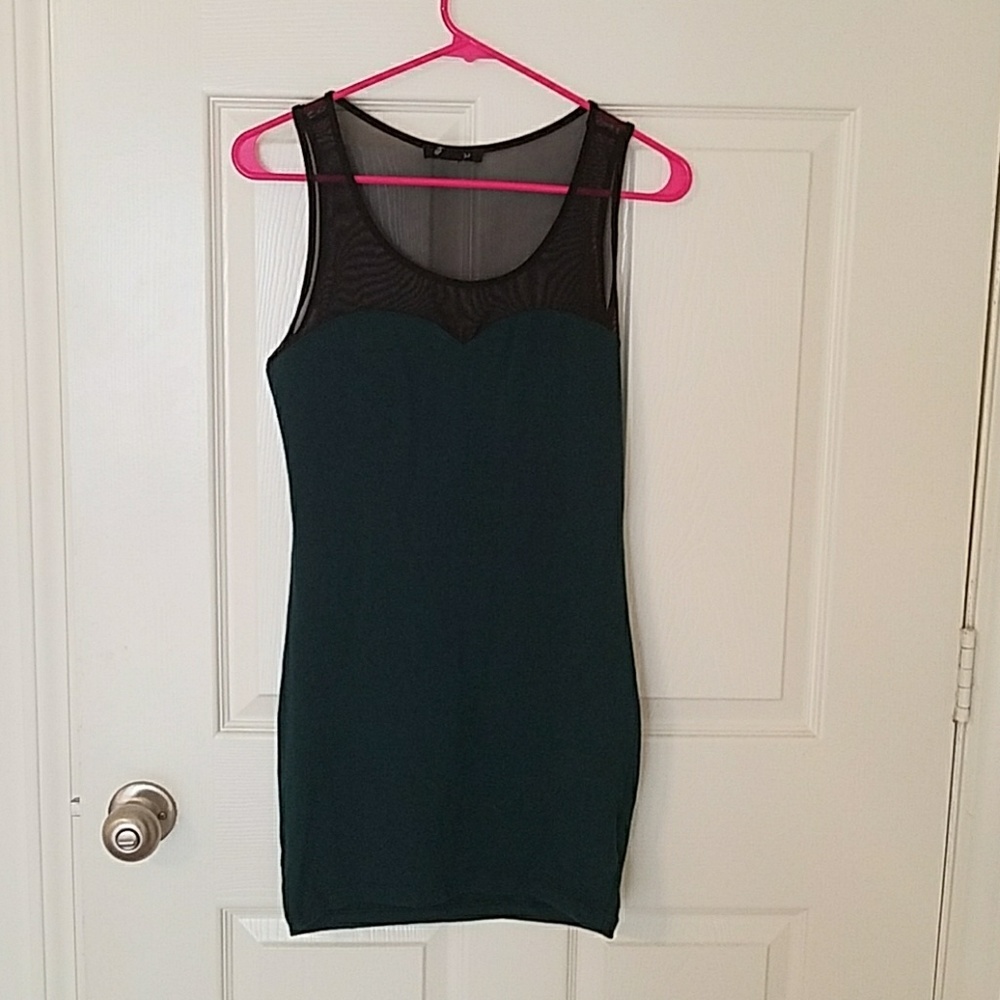 Tight and sexy green dress