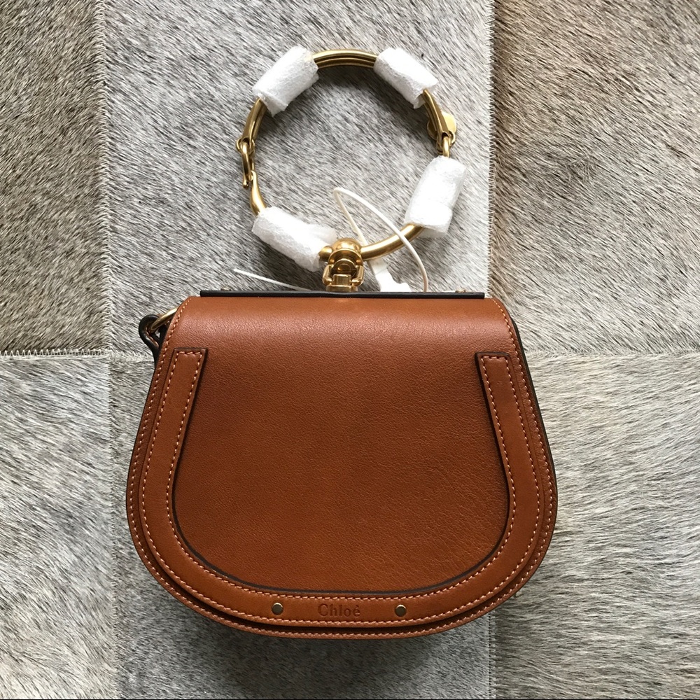 🚫SOLD🚫 AUTH Chloe Small Nile Bracelet Bag, Brown