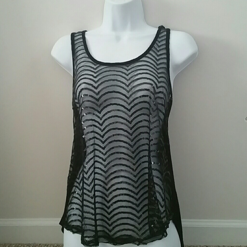 Sheer Sequin blouse