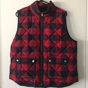 J. Crew Plaid Vest