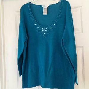 Teal lightweight sweater