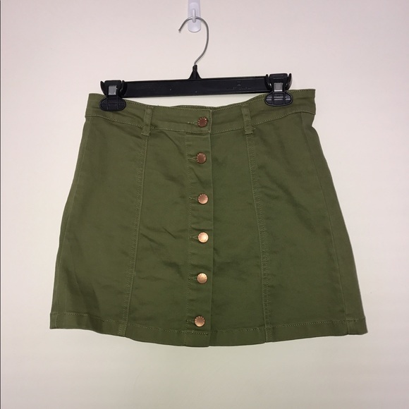 Brand New Forever21 Button Skirt - Picture 1 of 4