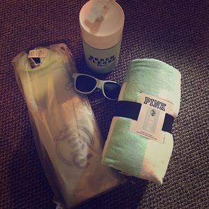 Pink beach essentials