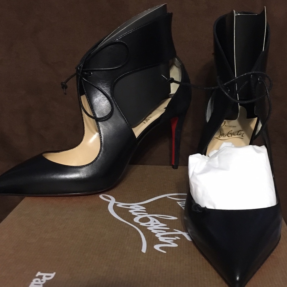 Christian Louboutin Ferme Rouge 85 leather pumps - Picture 2 of 4