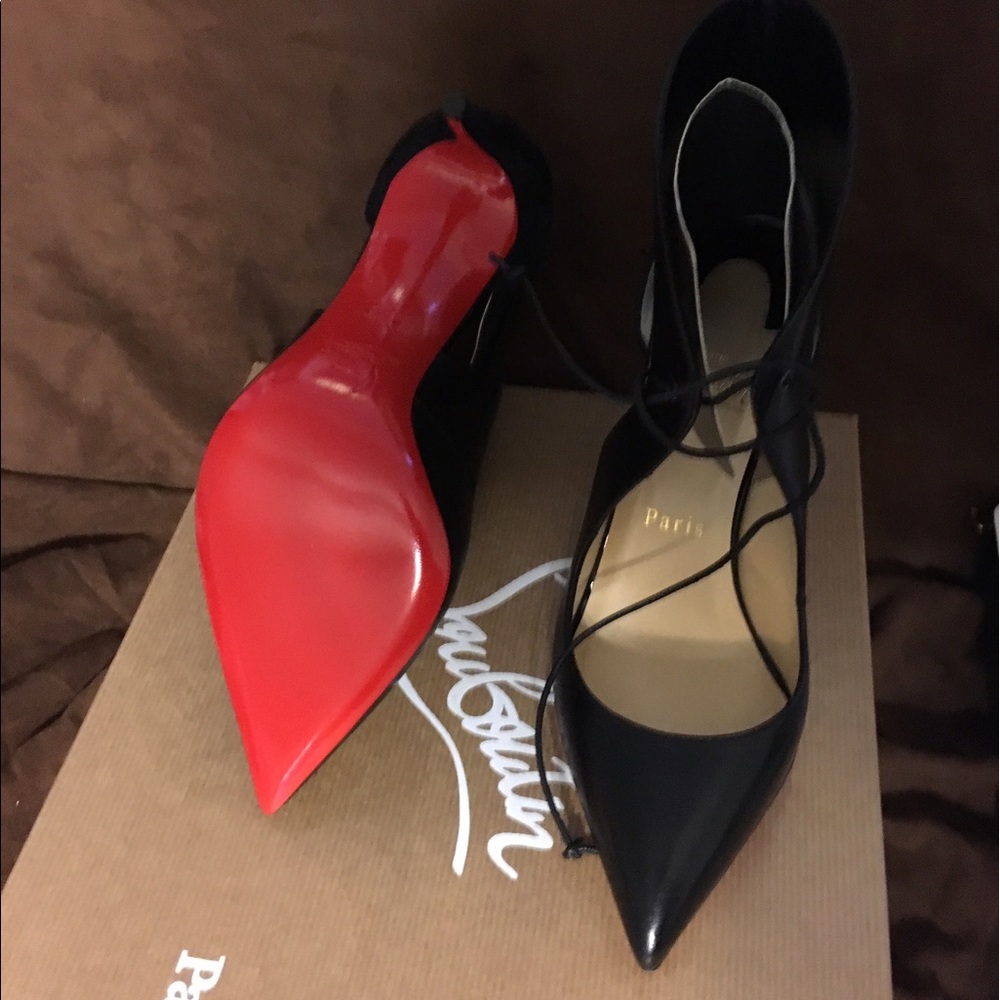 Christian Louboutin Ferme Rouge 85 leather pumps - Picture 3 of 4
